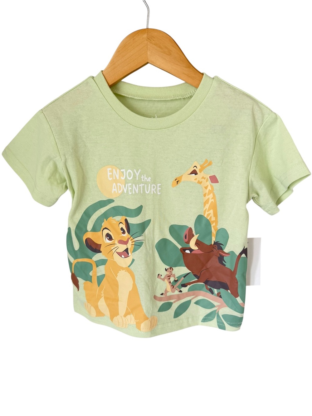 Disney Light Green 'Enjoy the Adventure' Lion King Graphic Tee